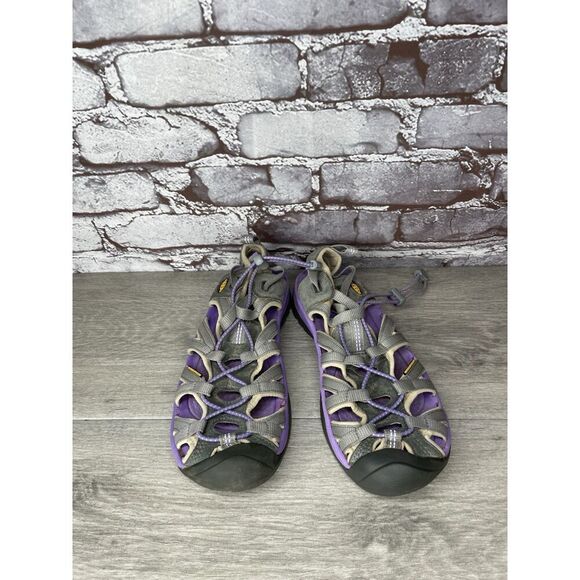 Keen Purple Gray Waterproof Fisherman Hiking Trail Sandals Women Sz 8M US/38.5EU - Picture 10 of 16